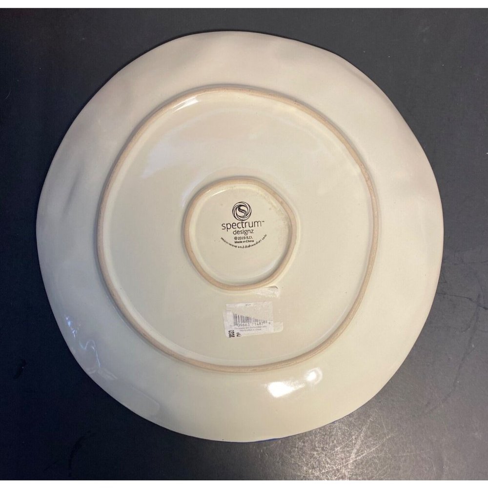 New With Tags Lemon InHomeStylez Spectrum Designs 11” Dinner Plate Beautiful! - Picture 2 of 2